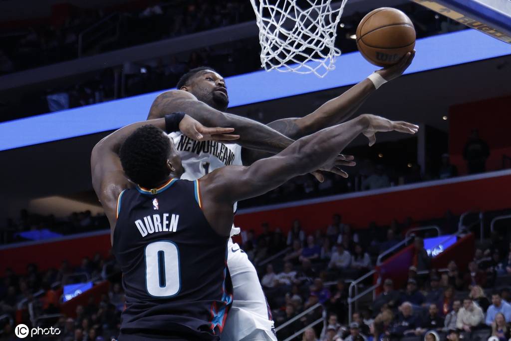 杜伦30+10+7许尔特22分 活塞送鹈鹕3连败